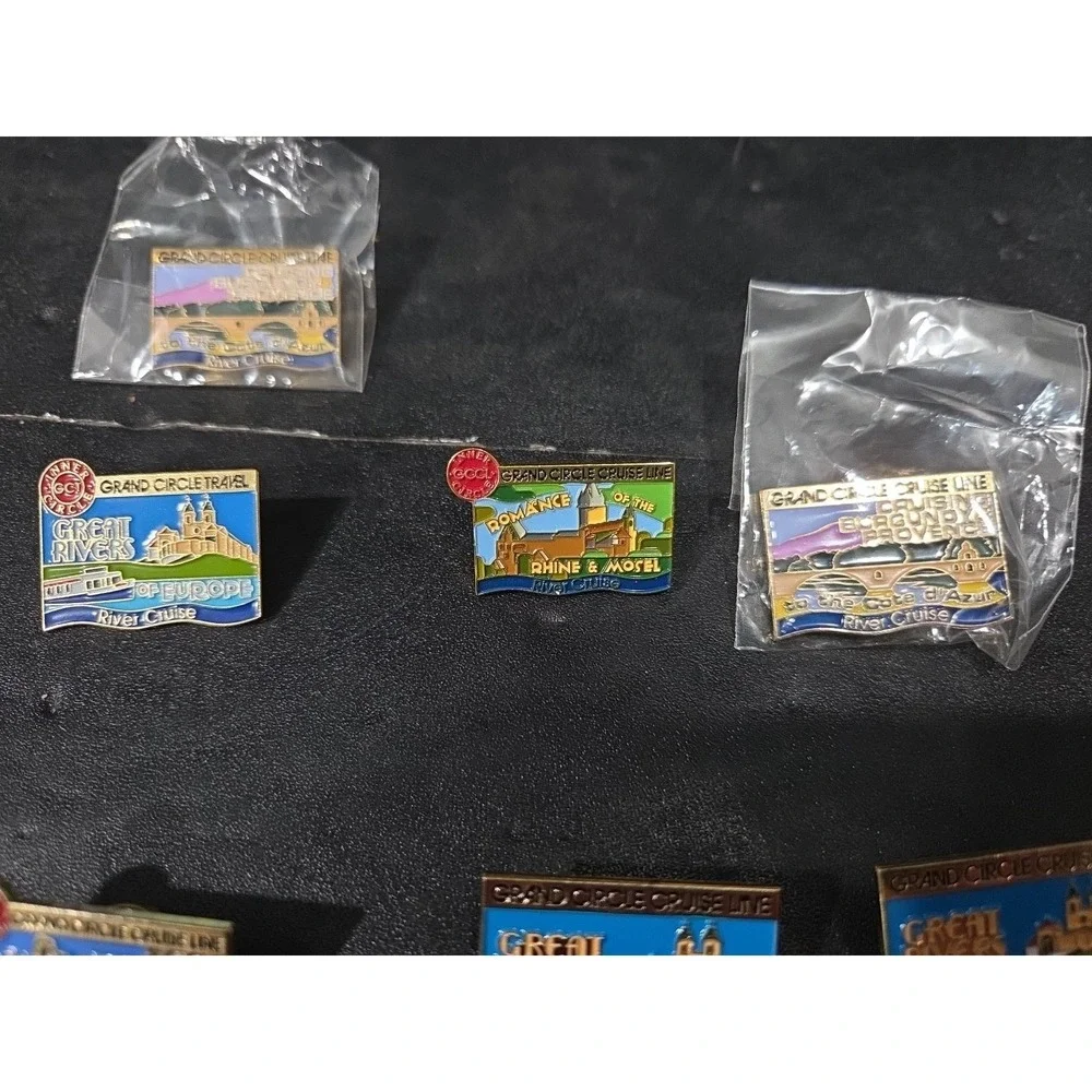 Grand Circle Cruise Line Travel Lapel Pin, Lot‎ of 10, European River Cruise
